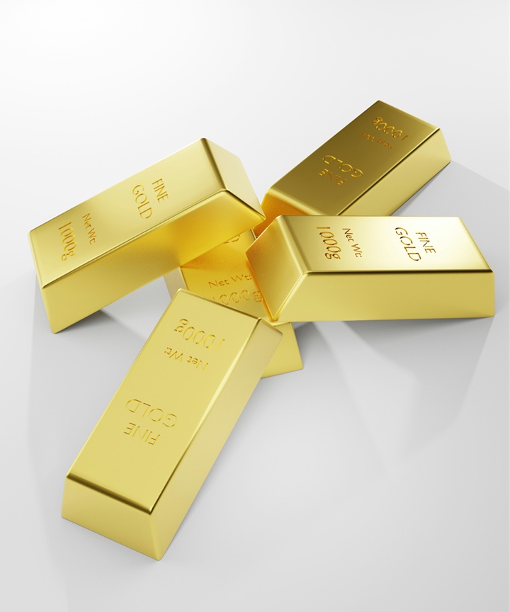 Gold bars set 4
